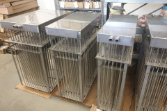 Průmyslové topné těleso pro ohřev vzduchu 4×70 kW – pohled 2